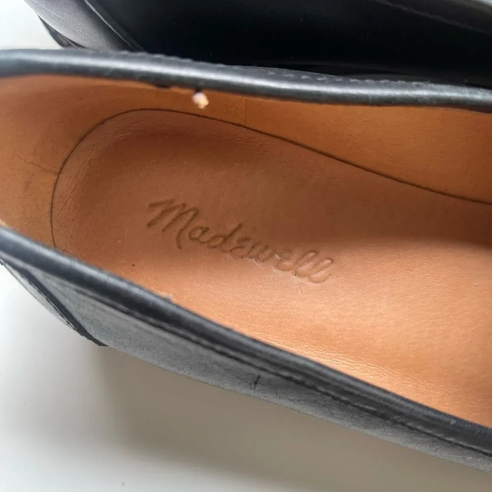 Madewell The Corinne Lugsole Loafers in True Black leather.  10